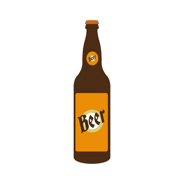Bouteille de bière icône — Image vectorielle