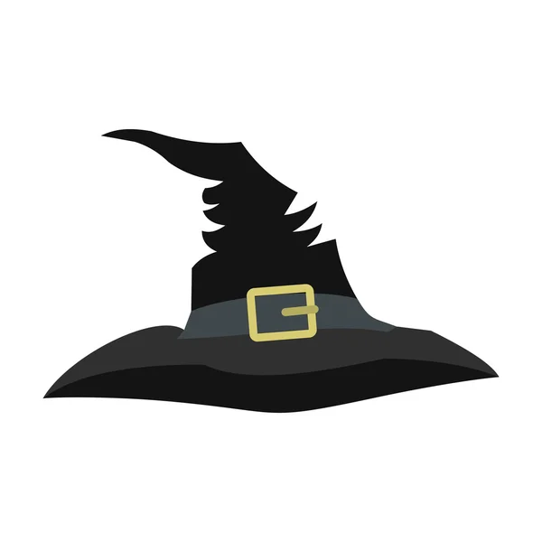 Icono del sombrero de bruja — Archivo Imágenes Vectoriales