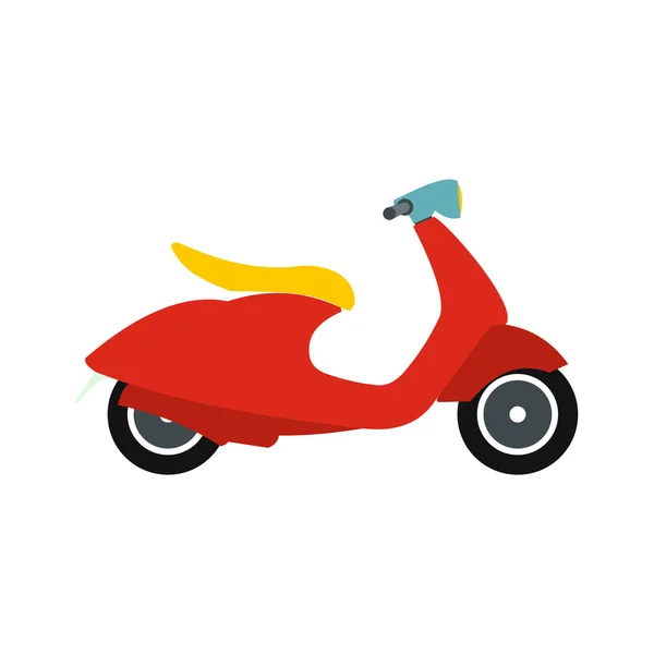 Classic scooter icon, flat style — Stock Vector