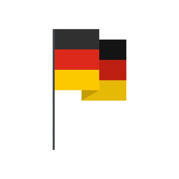 Icono de bandera de Alemania, estilo plano — Archivo Imágenes Vectoriales