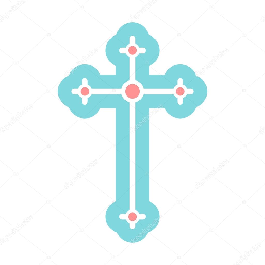 Religious symbol of crucifix icon