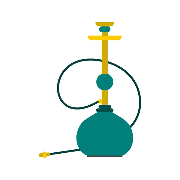 Hookah icon, flat style — Stock Vector