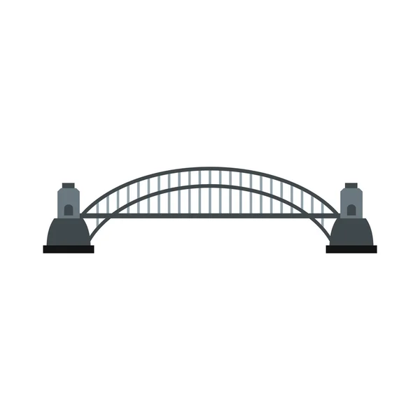 Sydney Harbour Bridge icono, de estilo plano — Vector de stock