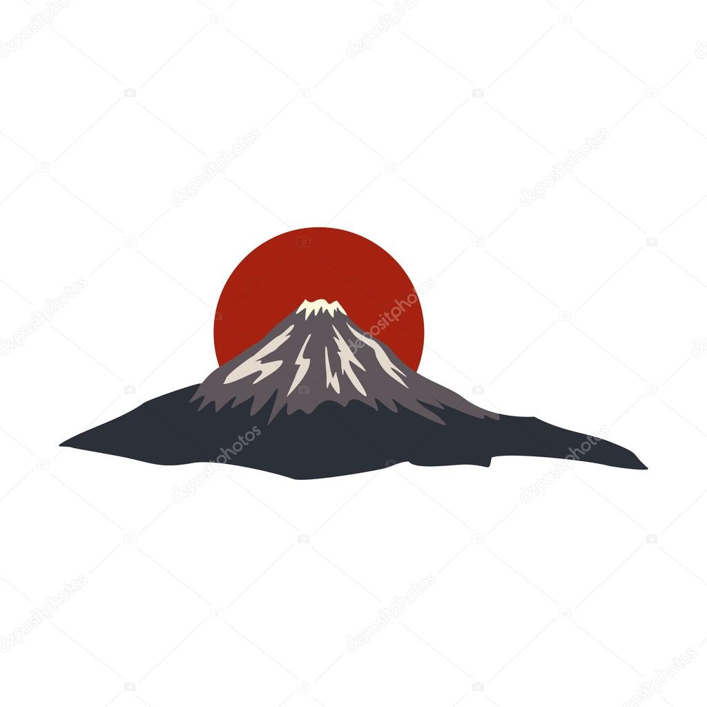 The sacred mountain of Fuji, Japan icon