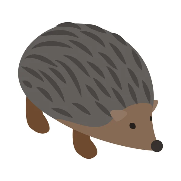 Hedgehog icon, isometric 3d style — Stock Vector