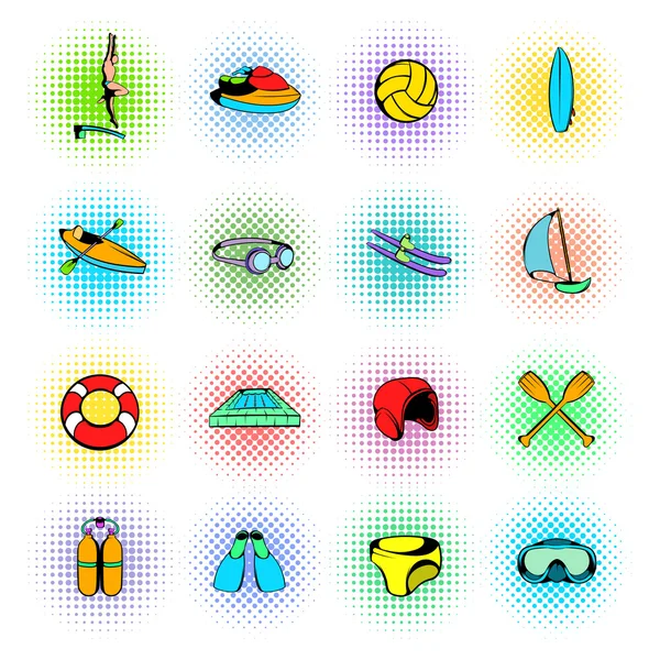 Water Sport Icons set — Stockvector