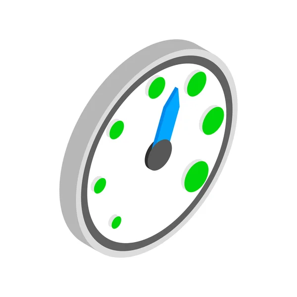 Speedometer icon, isometric 3d style — Stock Vector