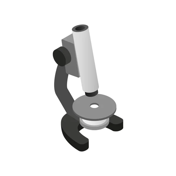 Μικροσκόπιο εικονίδιο, ισομετρικές 3d στυλ — Διανυσματικό Αρχείο
