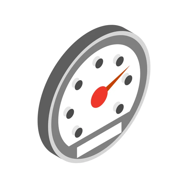 Prędkościomierz ikona, izometryczny styl 3d — Wektor stockowy