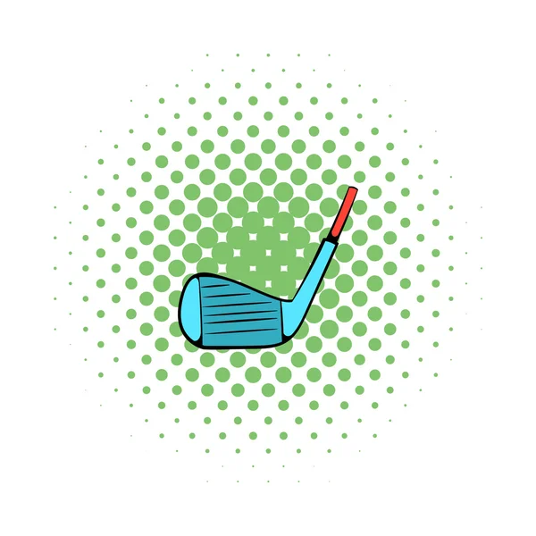 Icône du club de golf, style BD — Image vectorielle