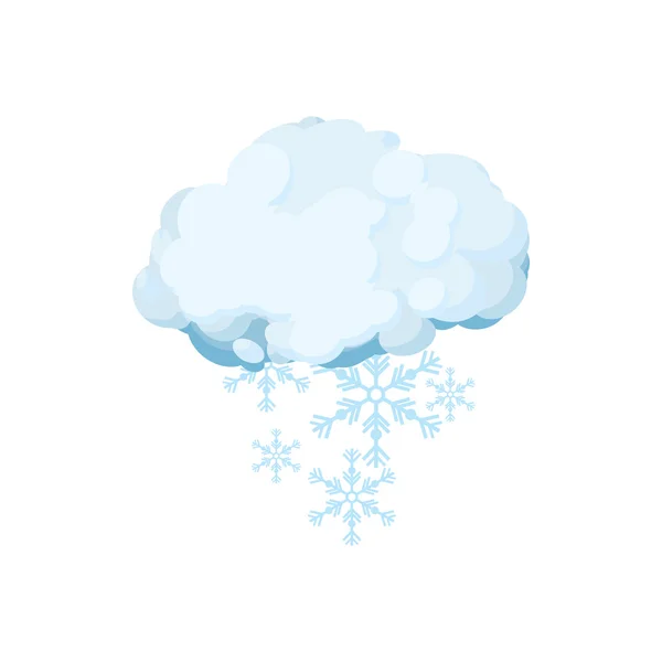 Icono de nube de nieve, estilo de dibujos animados — Archivo Imágenes Vectoriales