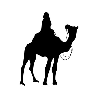 Camel silhouette black clipart
