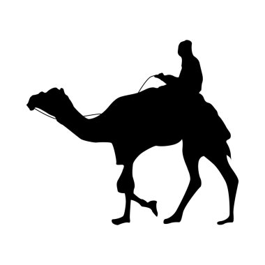 Camel silhouette black clipart