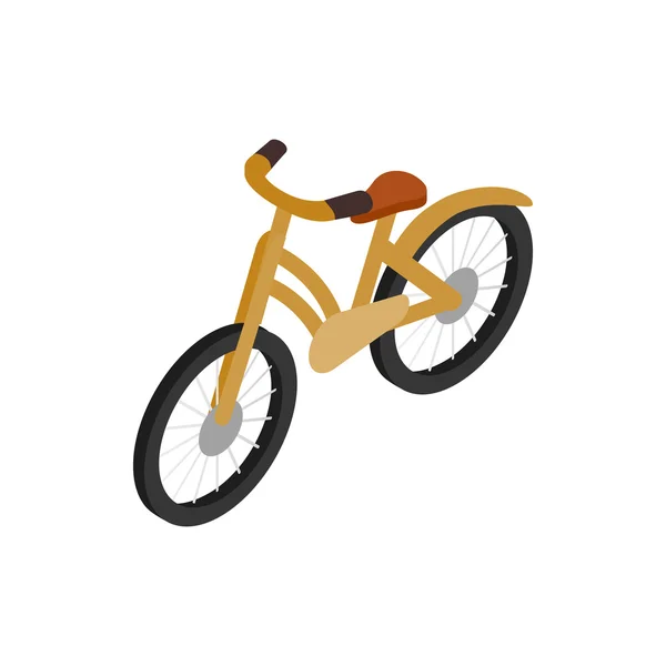 Fiets pictogram, isometrische 3D-stijl — Stockvector