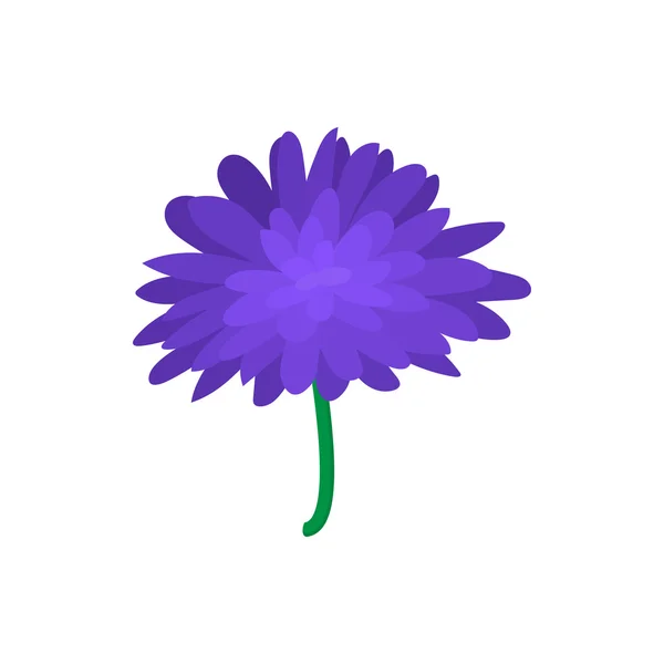 Blue Dahlia icon, cartoon style — стоковый вектор