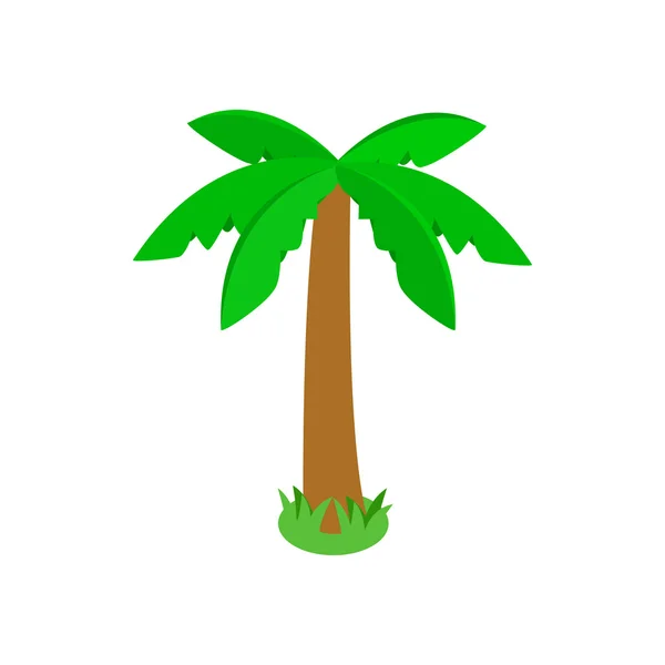 Palm tree ikon, izometrikus 3D-s stílus — Stock Vector