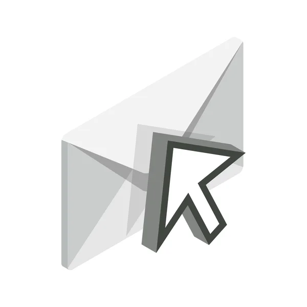 Ausgewähltes E-Mail-Symbol, isometrischer 3D-Stil — Stockvektor