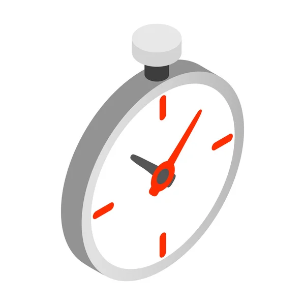 Icono de reloj de bolsillo, estilo isométrico 3d — Vector de stock