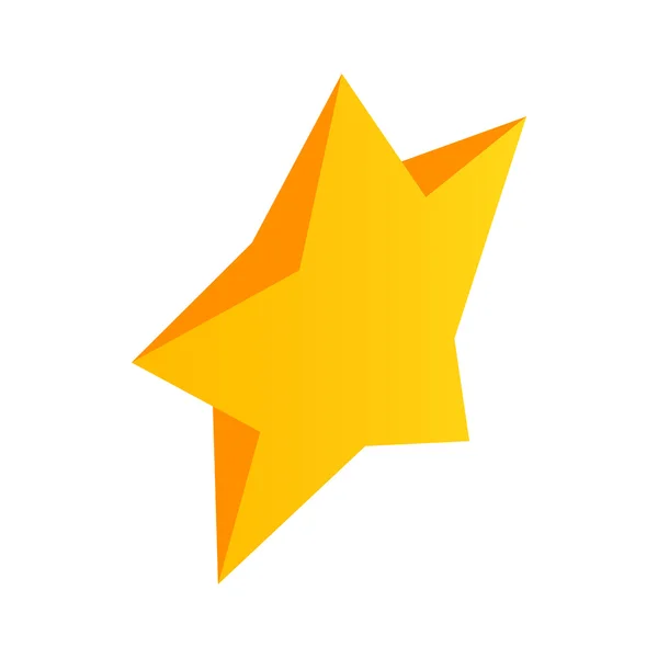 Icono estrella de oro, estilo isométrico 3d — Vector de stock