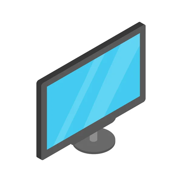 Monitor-Symbol, Cartoon-Stil — Stockvektor