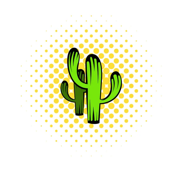 Icona di cactus, stile fumetto — Vettoriale Stock