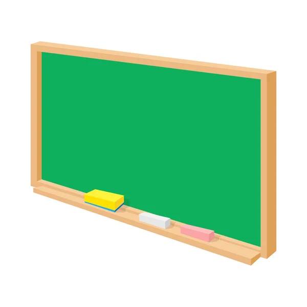Icono de tablero escolar, estilo de dibujos animados — Vector de stock