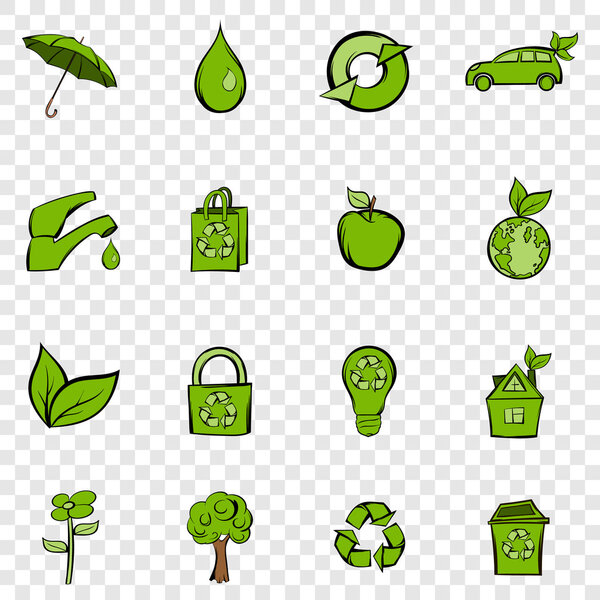 Eco set icons