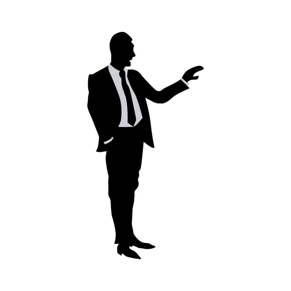 Business people silhouette — Stock Vector