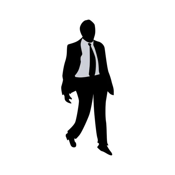 Business mensen silhouet — Stockvector