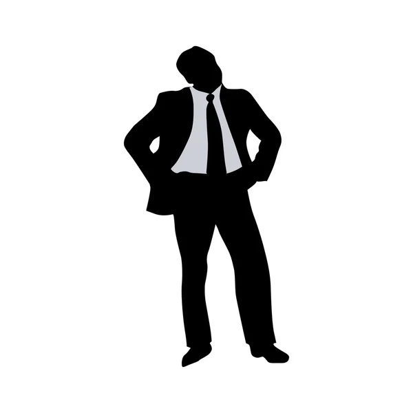 Business people silhouette — Stock Vector