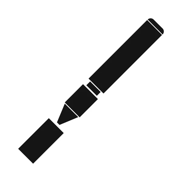 Elektronisk cigarett ikon, enkel stil — Stock vektor