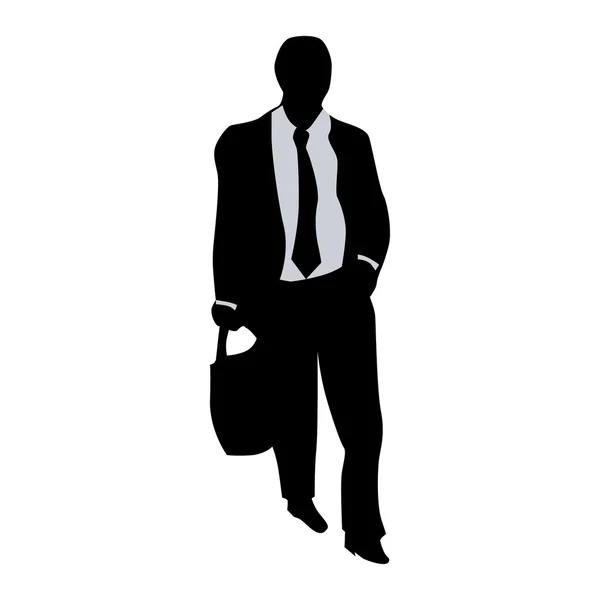 Business mensen silhouet — Stockvector