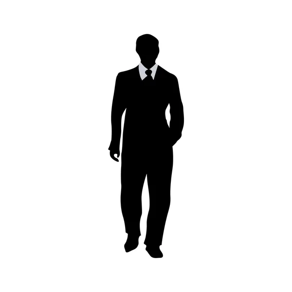 Silhouette Business People — Image vectorielle