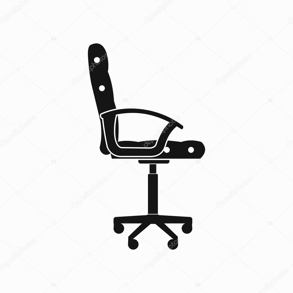 Office chair icon, simple style — Stock Vector © juliarstudio 105899724