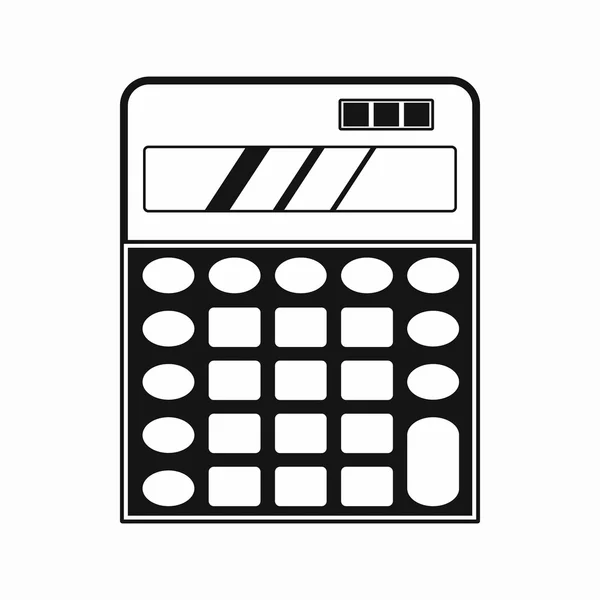 Calculator icoon, eenvoudige stijl — Stockvector