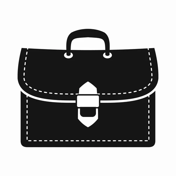 Ikon tas kantor bisnis, gaya sederhana - Stok Vektor