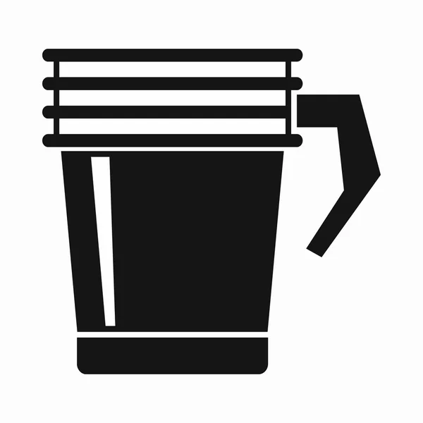 Icono de la taza termo, estilo simple — Vector de stock