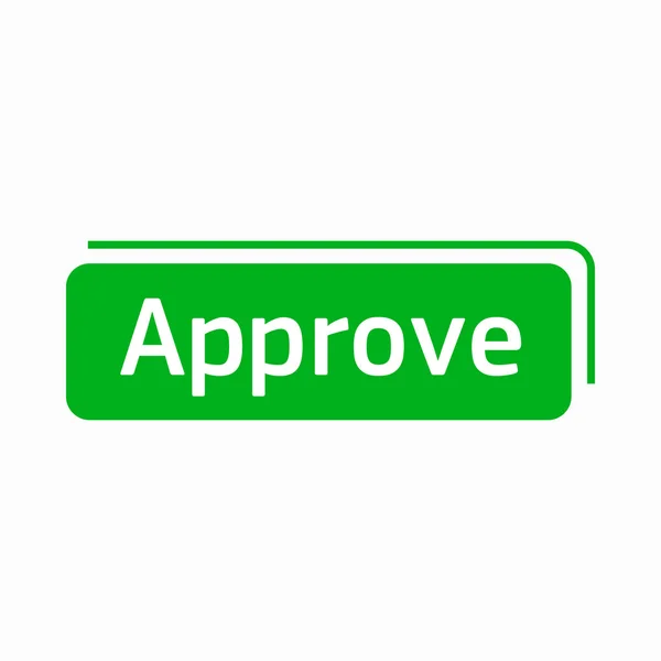 Approve icon in simple style — Stock Vector