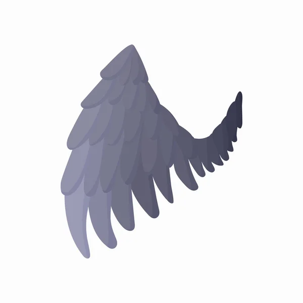 Eagle wing pictogram, cartoon stijl — Stockvector