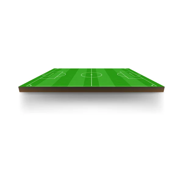 Ícone de campo de futebol verde, estilo dos desenhos animados — Vetor de Stock