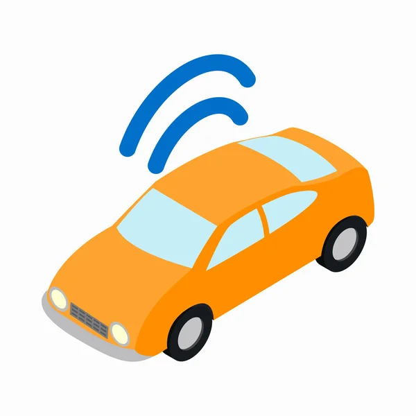 Ícone de Wi-fi do carro, estilo 3D isométrico —  Vetores de Stock