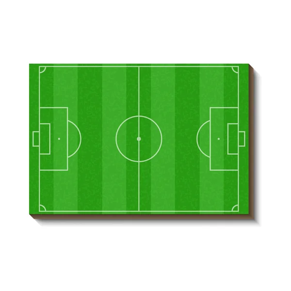 Icono de campo de fútbol o fútbol, estilo de dibujos animados — Vector de stock