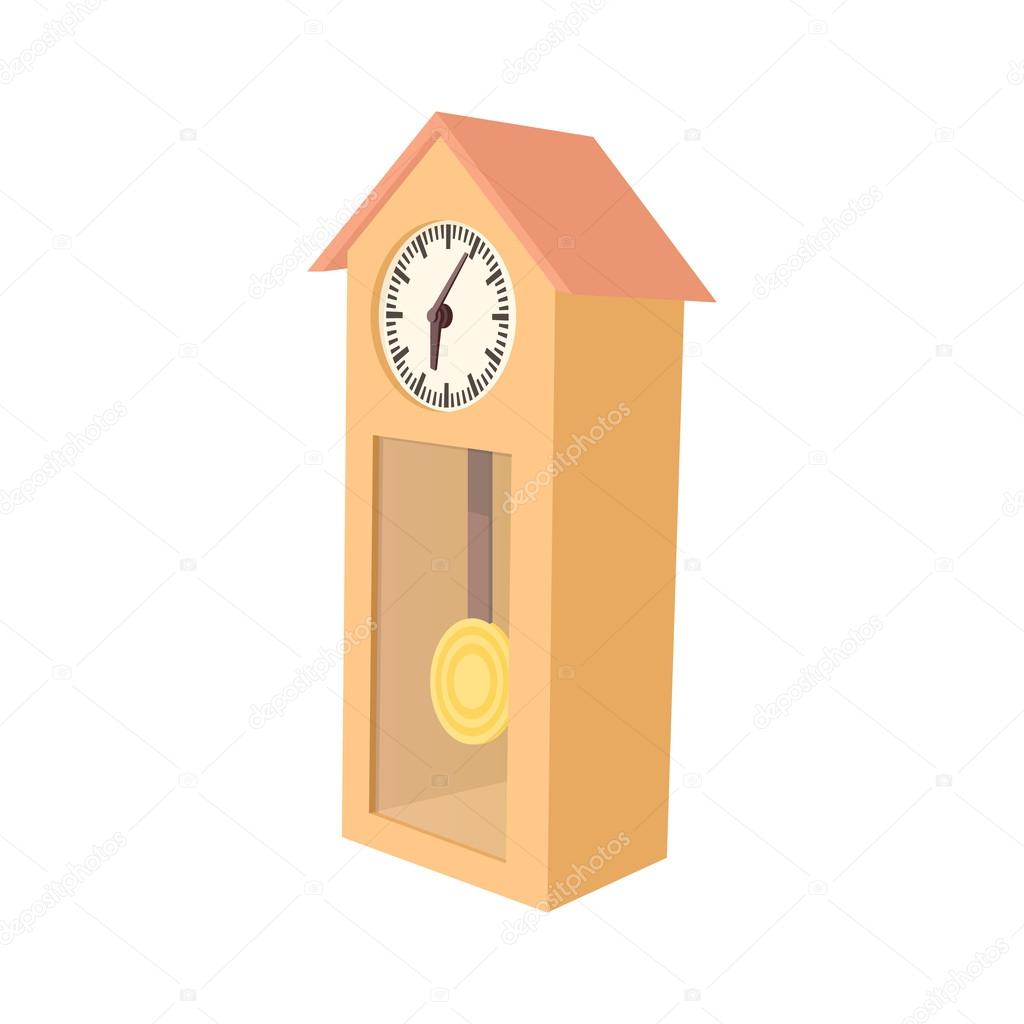 Grandfather clock icon, cartoon style ⬇ Vector Image by © juliarstudio