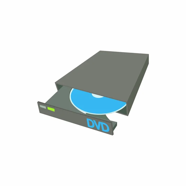 CD externo portátil grabadora de DVD icono — Archivo Imágenes Vectoriales