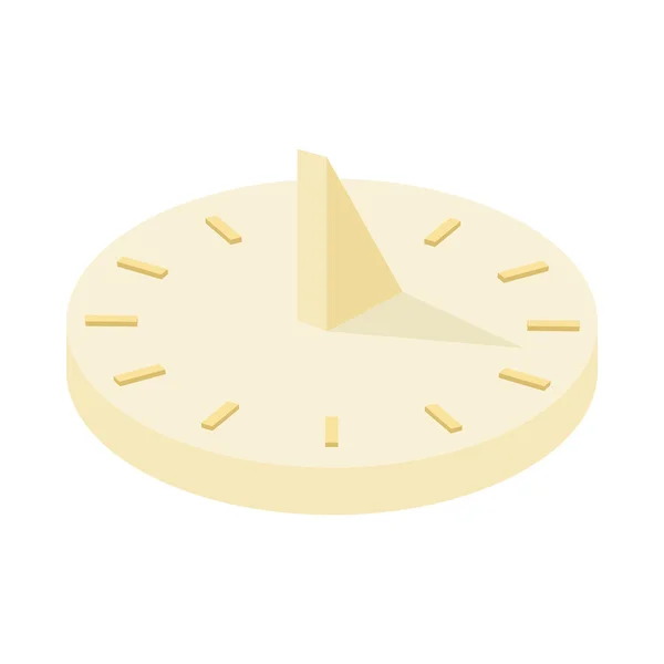 Icono del reloj de sol, estilo de dibujos animados — Vector de stock