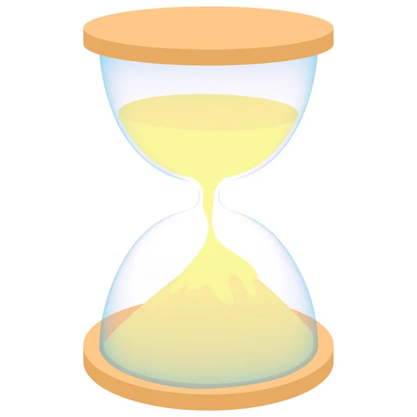 Hourglass icon in cartoon style — Stock Vector