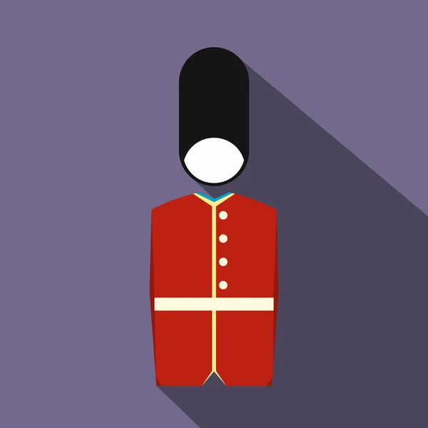 Un icono de la Guardia Real, estilo plano — Archivo Imágenes Vectoriales