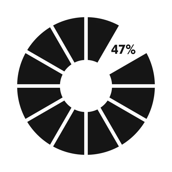 Icono de carga circular, estilo simple — Vector de stock