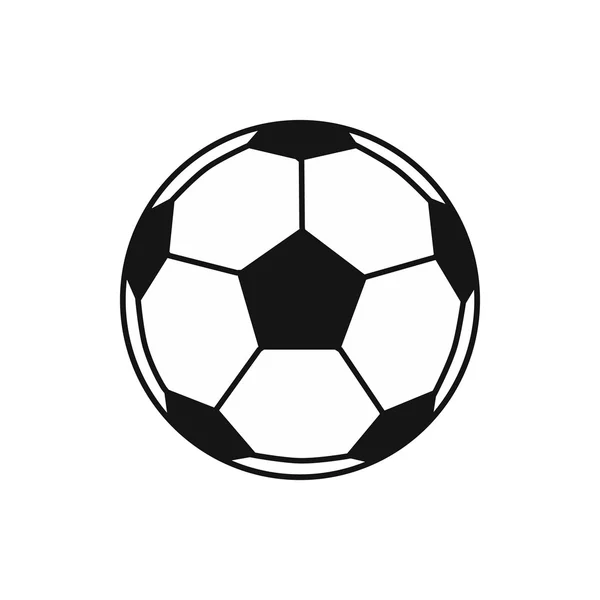 Icono de pelota de fútbol, estilo simple — Archivo Imágenes Vectoriales