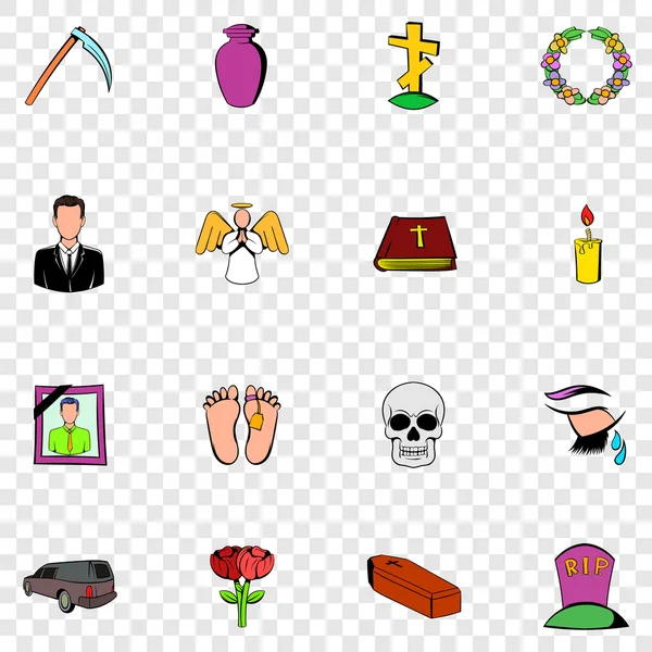 Iconos del set de muerte — Vector de stock